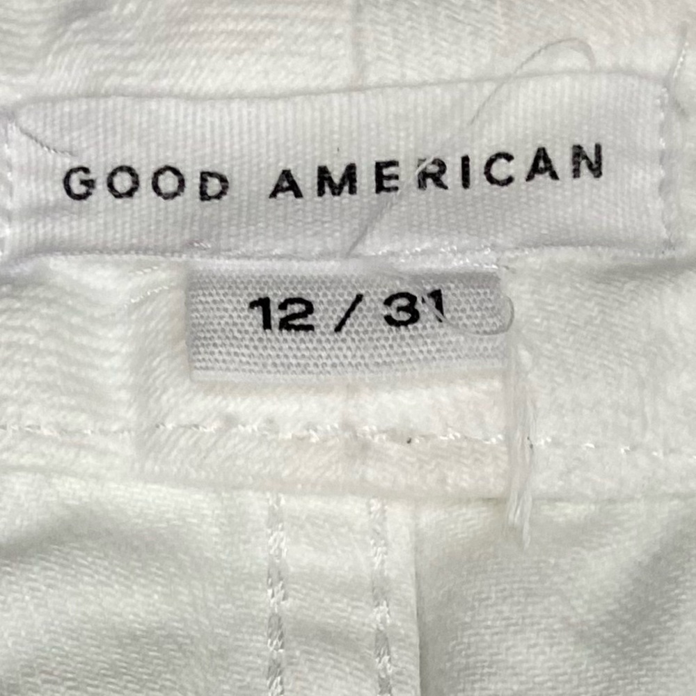 GOOD AMERICAN Women's Good Straight Raw Hem Jeans Size 12 (31) - Picture 9 of 10